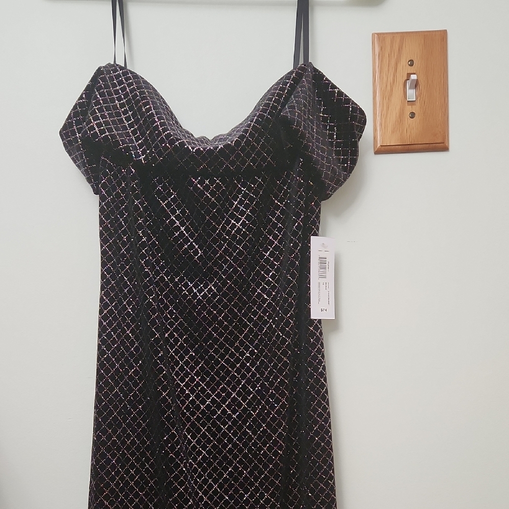Chic Strapless Black and White Women's Dress